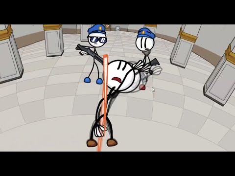 Escaping the Prison Remastered: All choices/fails - The Henry Stickman Collection