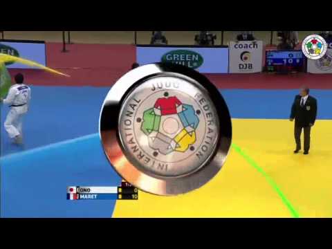 Judo Grand-Prix Düsseldorf 2013: Takashi ONO (JPN) - Cyrille MARET (FRA) Final [-100kg]