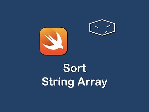 sort string array in swift 3