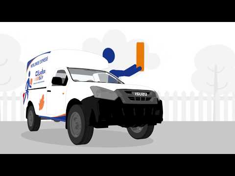 The Courier Guy Vibration Animation