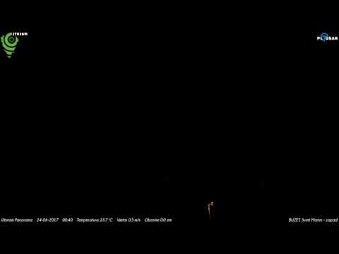 Buzet, Sveti Martin - zapad 23-06-2017 Night HD TimeLapse