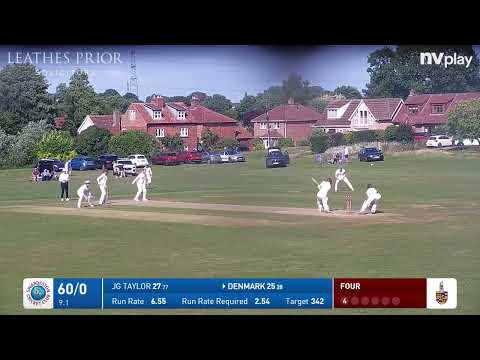 Highlights of Lewis Denmark's 58 v Horsford in Thurlow Nunn East Anglian Premier League 14 June 25.