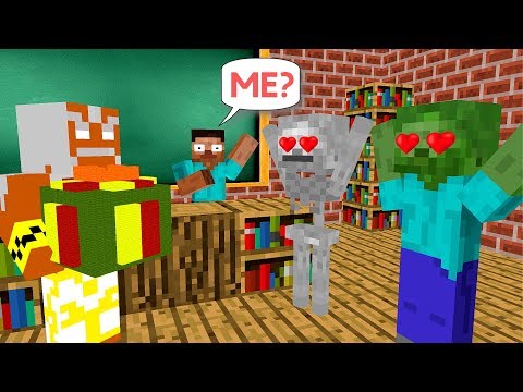 Monster School: Unboxing Present from God- Minecraft Animation