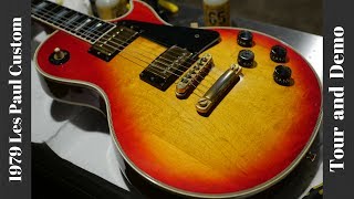 Video thumbnail for 1979 Gibson Les Paul Custom Cherry Sunburst Demo by The Trogly's Guitar Show
