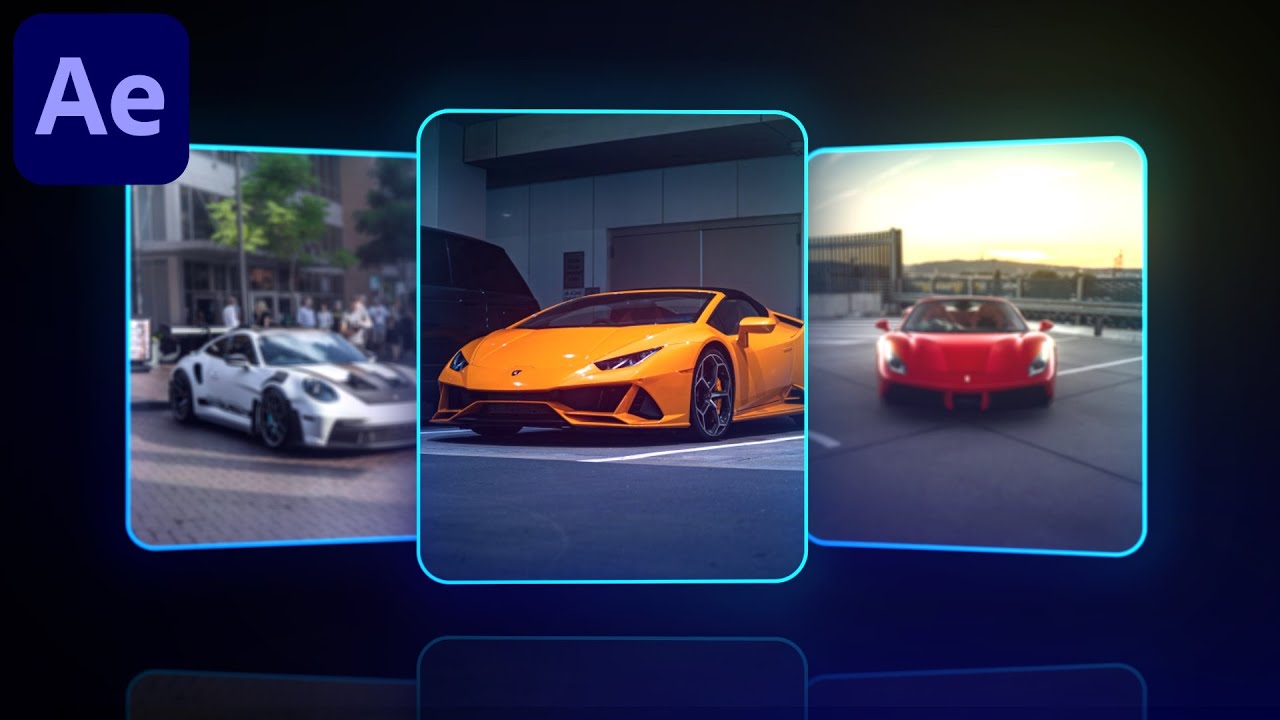 Professional 3D Carousel UI Animation in After Effects - After Effects Tutorial | No Plugins