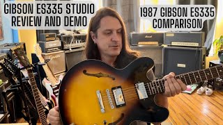 Video thumbnail for 2018 Gibson ES 335 Studio Review, Demo And Comparison To A 1987 Gibson ES 335 by Marty5150