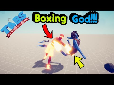 Boxing God - Super Boxer Vs Every Units + Mod Units - TABS - Totally Accurate Battle Simulator
