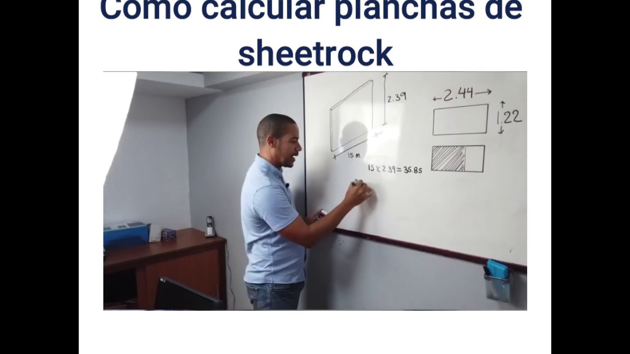 Como calcular planchas de drywall (sheetrock)