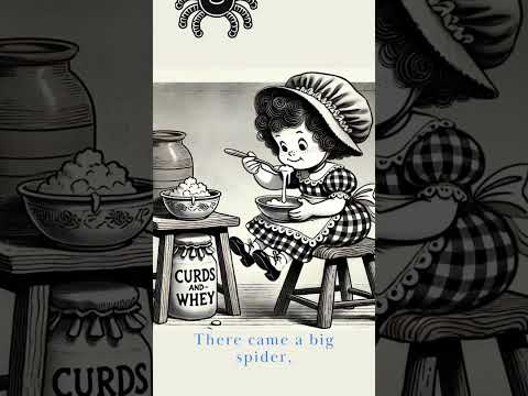 Little Miss Muffet- Nursery rhyme with lyrics and animation
