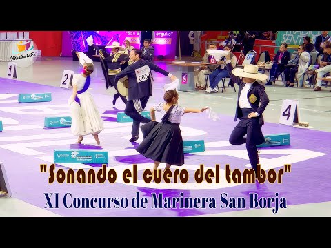 "Sonando el cuero del tambor" en eliminatoria Adulto Nacional | XI Concurso Marinera San Borja 2025