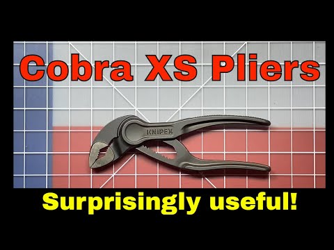 Vamzdinės replės KNIPEX Cobra XS 8700 100mm video