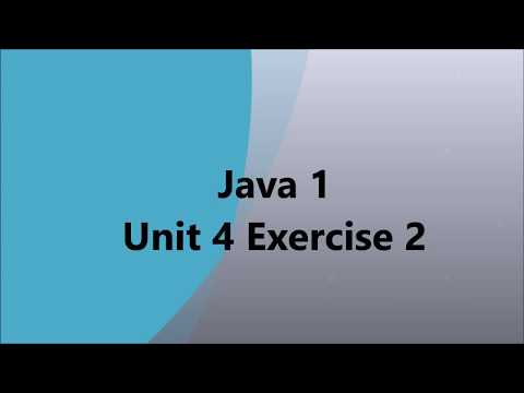 Tch321 Java Unit 4 Exercise 2