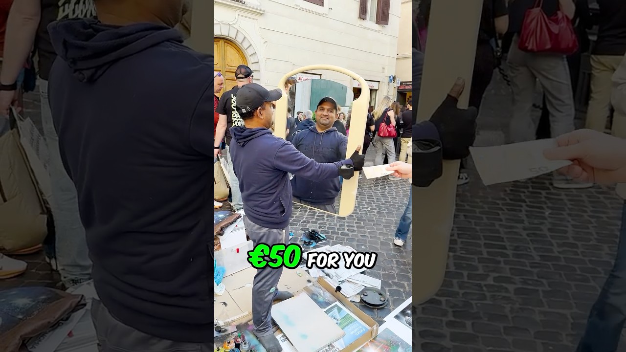 I Found The Best Street Artist in Rome! 😲🎨