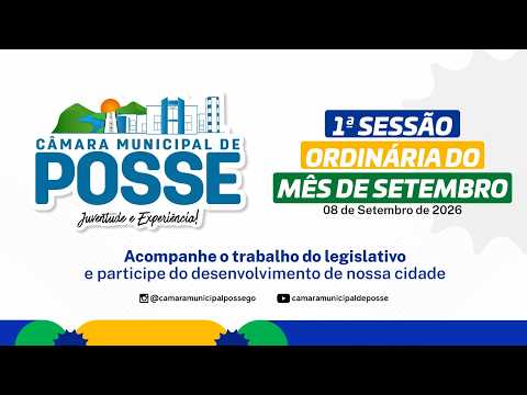 1° SESSÃO ORDINÁRIA DO MÊS DE SETEMBRO- 08/09/2026