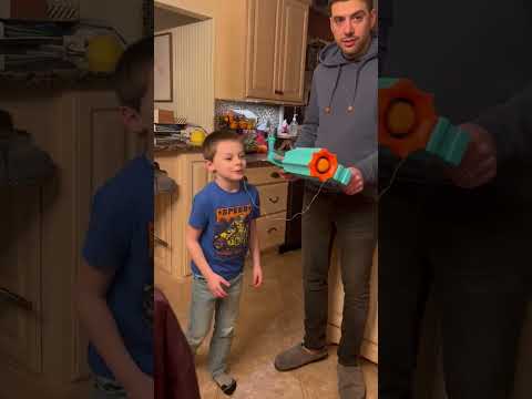 Dad Extracts Son's Tooth With Nerf Gun