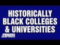Historically Black Colleges Universities Category JEOPARDY