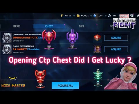 [MFF] Opening Ctp Chest Did I Get Lucky ? | 28 Days Ctp Chest | Noobmaster | Marvel Future fight