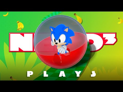 Fighting a Big Comb in Super Monkey Ball Banana Mania | Nerd³ Plays