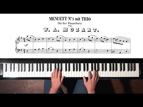 Mozart Menuet No.1 K.1 (TAKE 1) 1st Composition 5 YEARS OLD