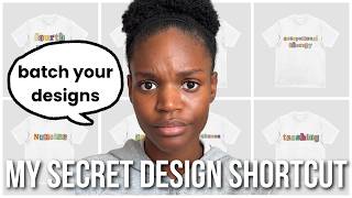 How I Batch Design for Print on Demand - Made EASY (My Favorite Kittl Hack)