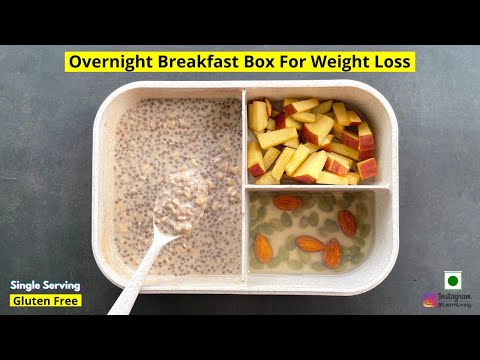 Weight Loss Overnight Breakfast Box | Easy Breakfast Idea | Overnight Breakfast Recipe | Oats Recipe