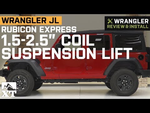 Jeep Wrangler JL Rubicon Express 1.5-2.5" Coil Suspension Lift (2018-2019 4 Door) Review & Install