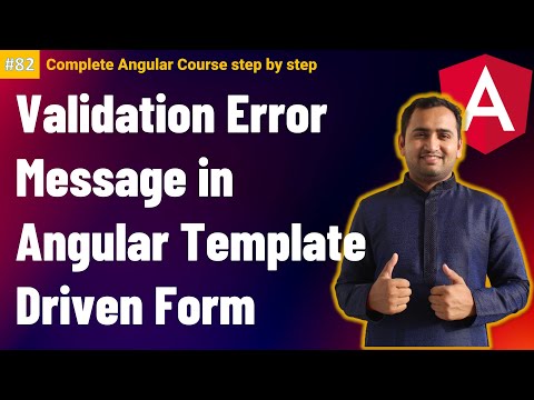 Validation Error Message Angular Template Driven Form Complete Angular Tutorial For Beginners