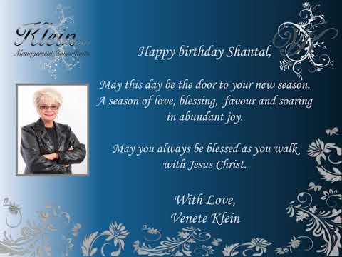 Happy Birthday Shantal