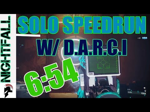 Destiny 2 - Solo Prestige Nightfall Speedrun - W/ D.A.R.C.I  Sniper (6:54) - The Inverted Spire