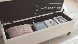 Lark Manor  Tufted Storage Bench & Reviews