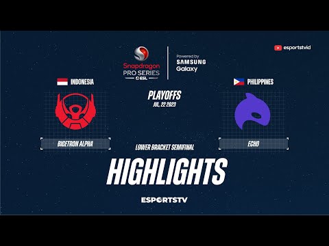 Bigetron Alpha vs Echo HIGHLIGHTS ESL SPS S3 Playoffs | ECHO vs BTR
