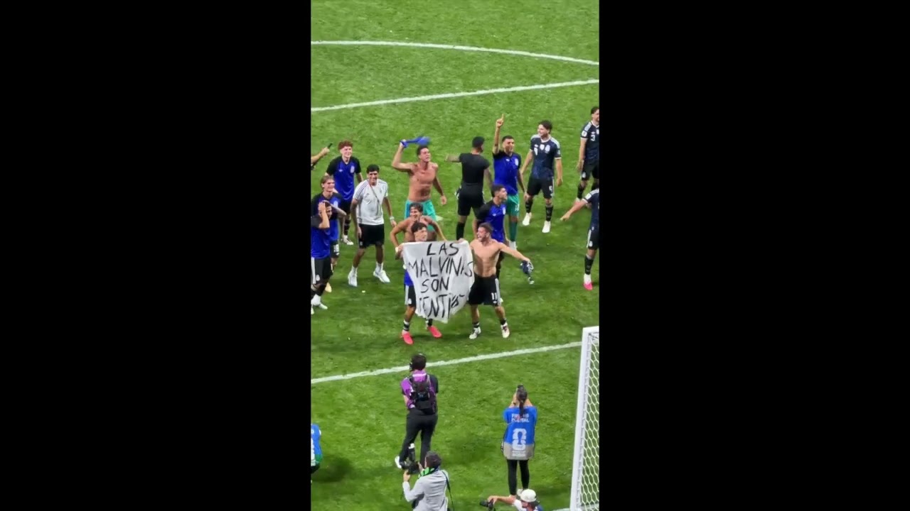 “Le Malvinas sono argentine", il messaggio dei giocatori dell'Argentina dopo la vittoria