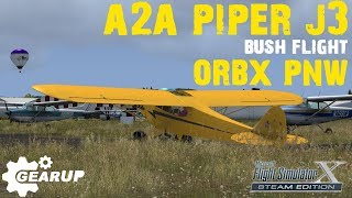 FLIGHT SIMULATOR X | BUSH FLYING | A2A PIPER J3 | ATERRIZAJE 💩💩💩 #fsx