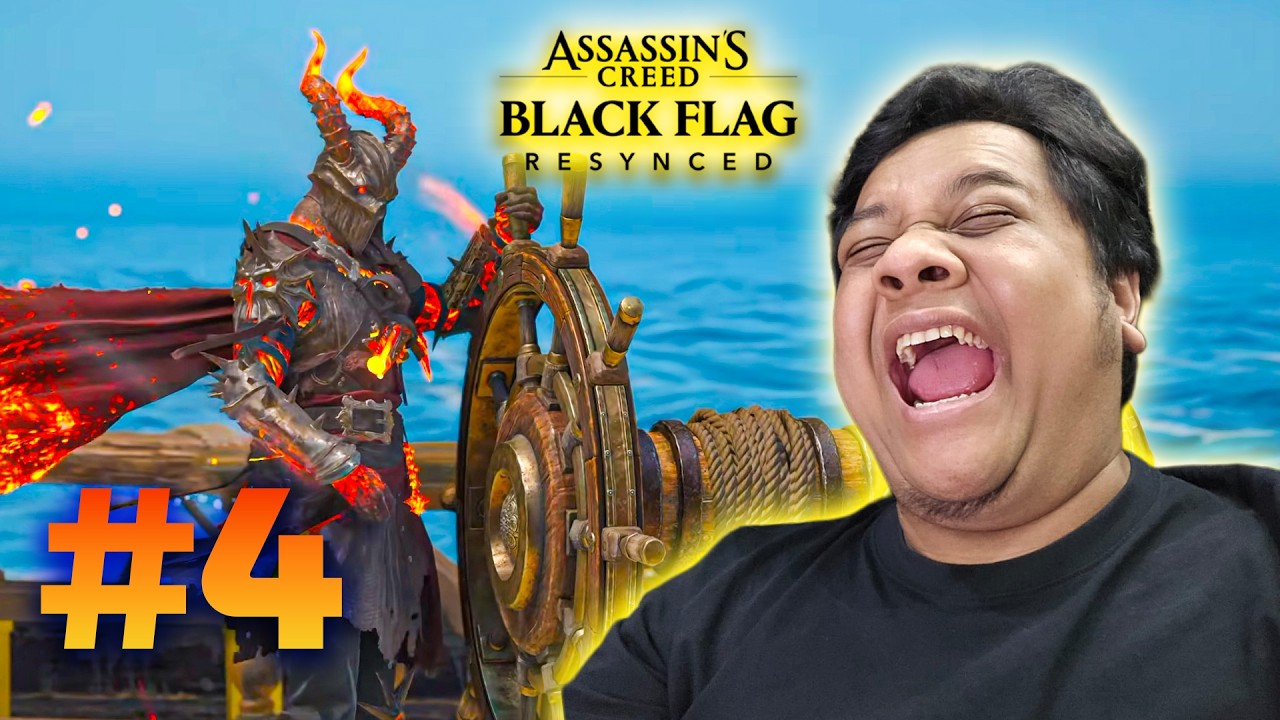AKU JADI MANUSIA API DI LAUT‼️- Assassin's Creed Black Flag Resynced (PART 4)