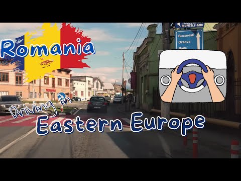 Caransebes Romania - Driving in Eastern Europe - Romanian cities drive