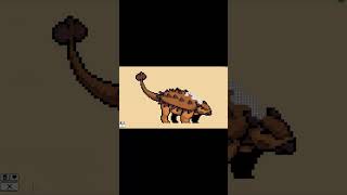 Ankylosaurus (Dinosaur Pack) | Coloring Pixels #shorts #games #relaxing #pixel #art