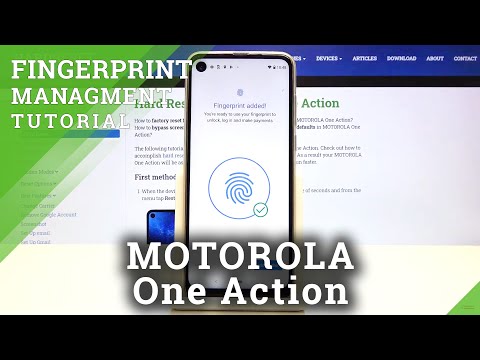 How to Set Up fingerprint in MOTOROLA One Action – Screen Lock