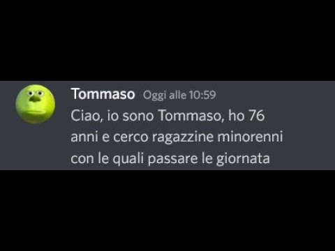 "Ciao, io sono Tommaso" ho 76 anni e cerco ragzzine minorenni con le quali passare la giornata"