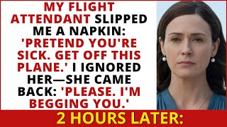 A Flight Attendant Whispered “You Need To Get Off This Plane Immediately” – So I Refused...