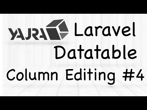 YajraBox Laravel Datatable | Column Editing Options 4