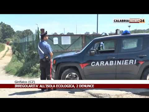 GIRIFALCO (CZ): RISCONTRATE IRREGOLARITA' ALL'ISOLA ECOLOGICA D, 2 DENUNCE
