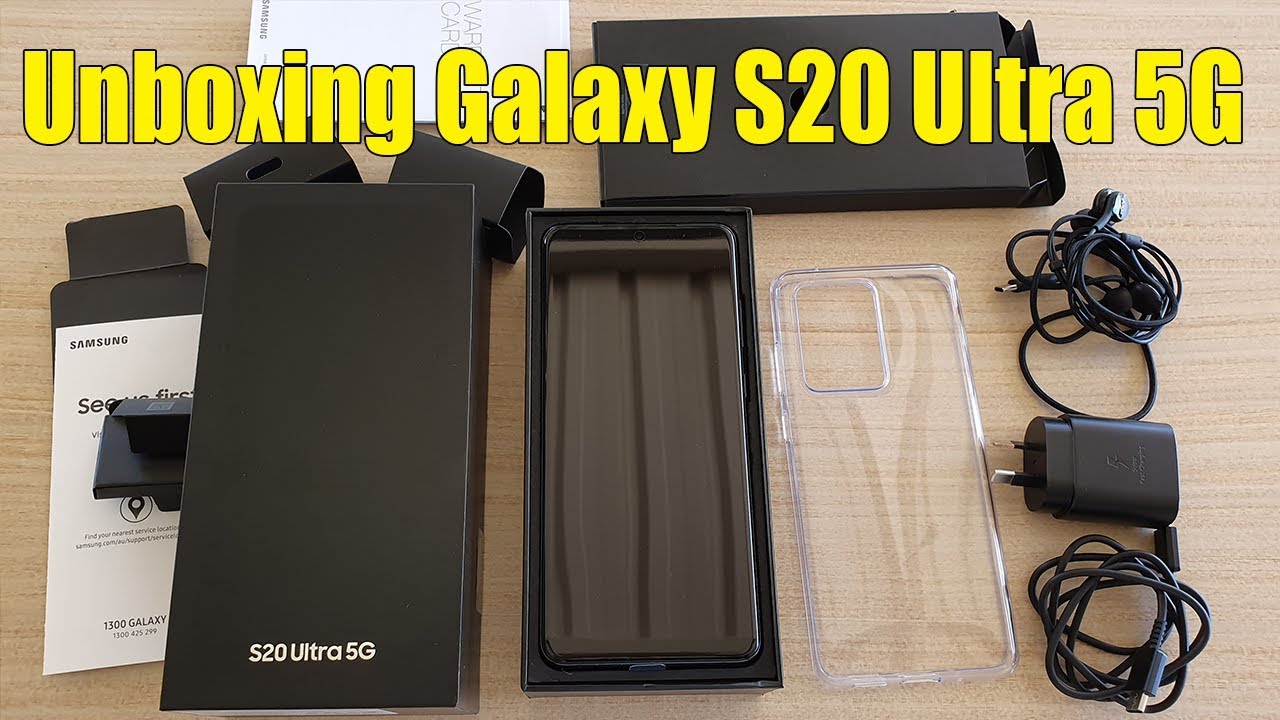 Unboxing the Galaxy S20 Ultra 5G