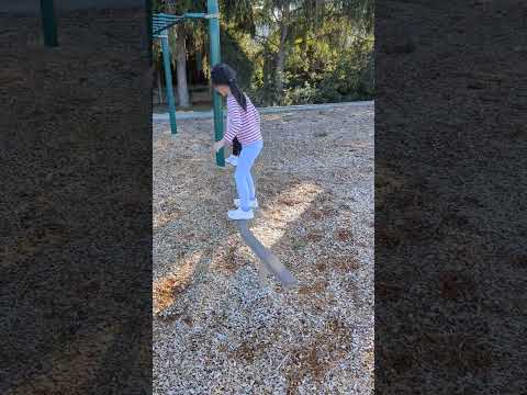 Celine and Hedy walking on Balance Beam