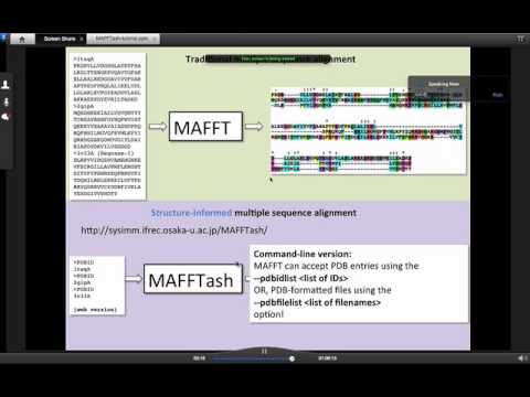 MAFFT/MAFFTash:  Web services for structure-informed multiple sequence alignment 