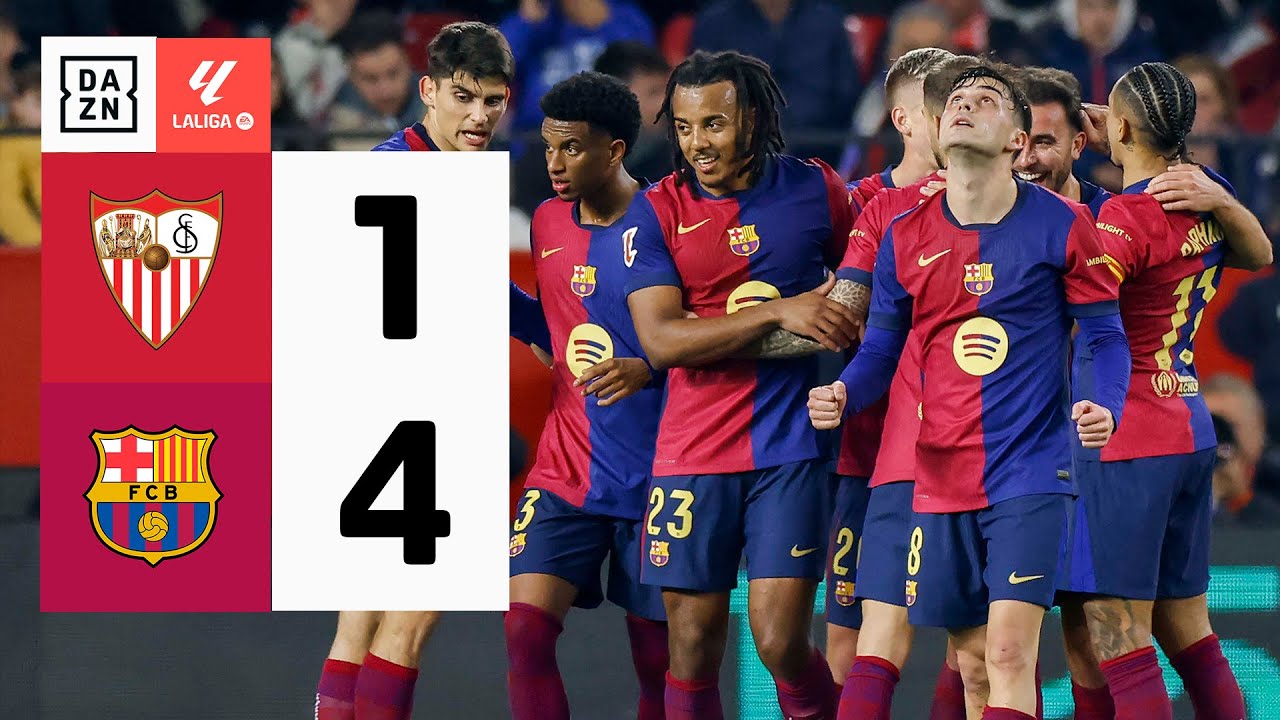 Sevilla FC vs FC Barcelona (1-4) | Resumen y goles | Highlights LALIGA EA SPORTS