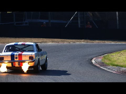 Pre-66 Touring Cars sliding through Clearways - Masters Historic, Brands Hatch 2021