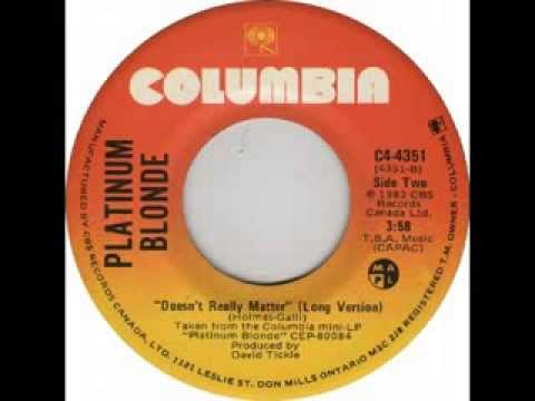 Platinum Blonde - Doesn't Really Matter (1983)