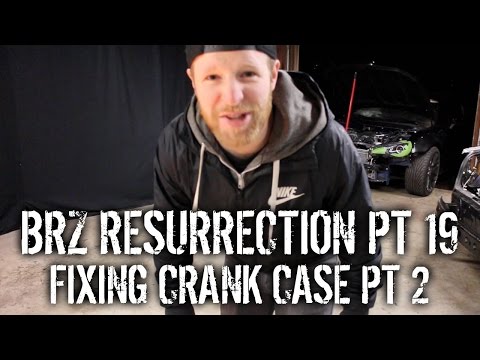 BRZ Resurrection Pt 19 - Fixing Cracked Crank Case Pt 2