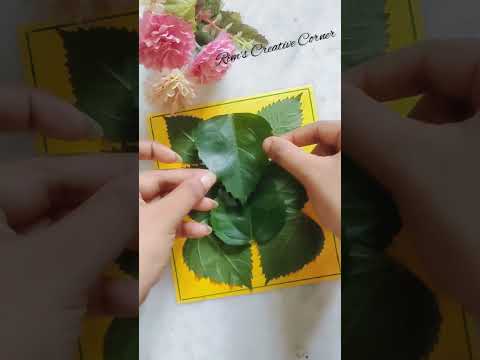 Ganesh chaturthi leaf art🙏#shorts #viral #diy #leafart #craft #satisfying #ganesh #ganeshchaturthi