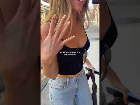 polka dot nails